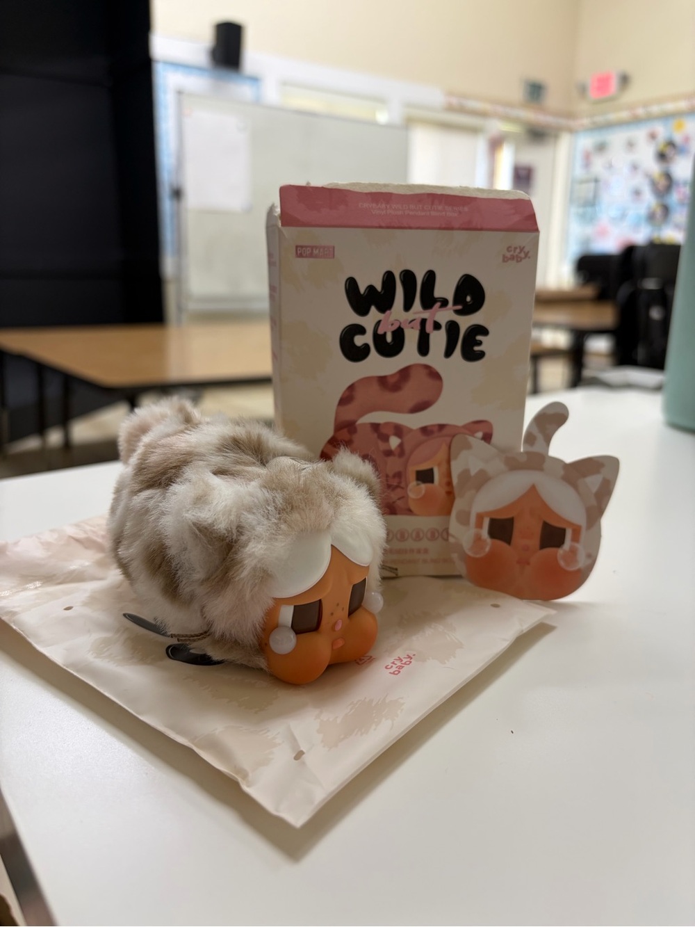 Pop Mart Crybaby “Wild But Cutie” Series Vinyl Plush Pendant - Vanilla Cutie